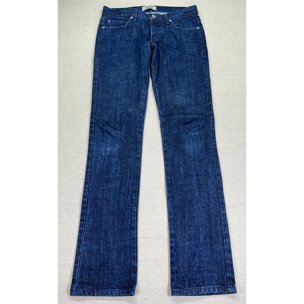 NAKED & FAMOUS Men's 33 Denim Jeans‎ Button Fly Skinny Guy Dry Indigo RHT